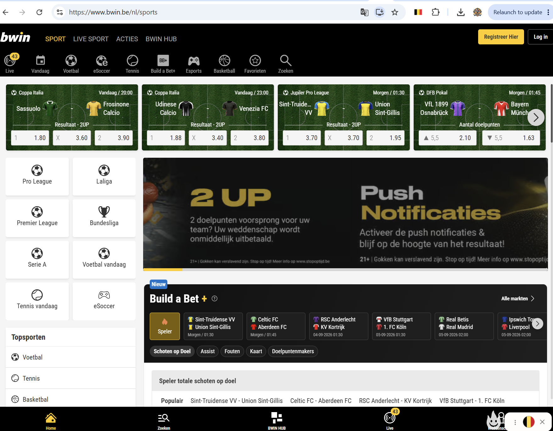 bwin België NL — bewijs 1