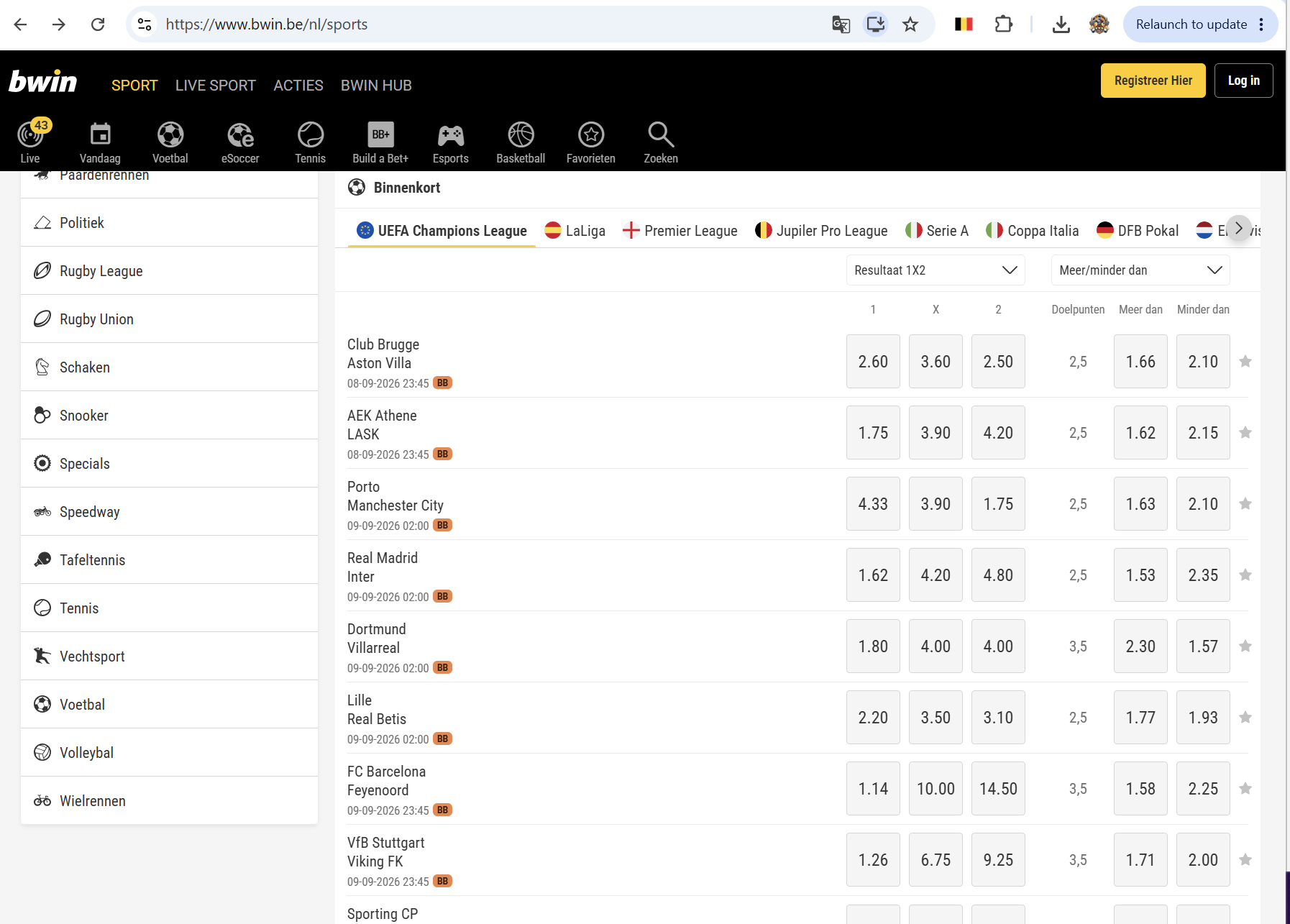 bwin België NL — bewijs 4