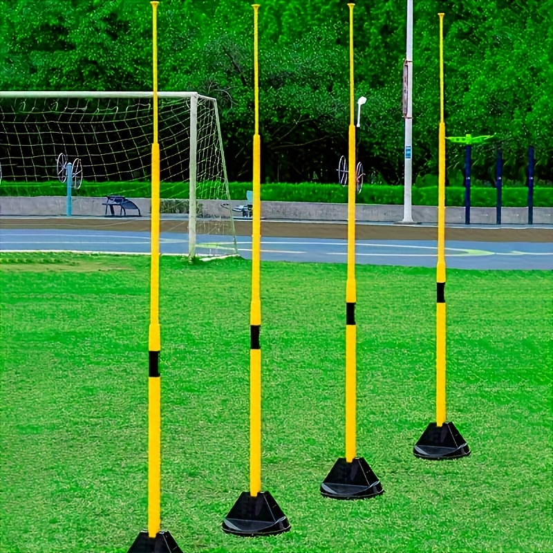 Piquets d’agilité télescopiques avec bases