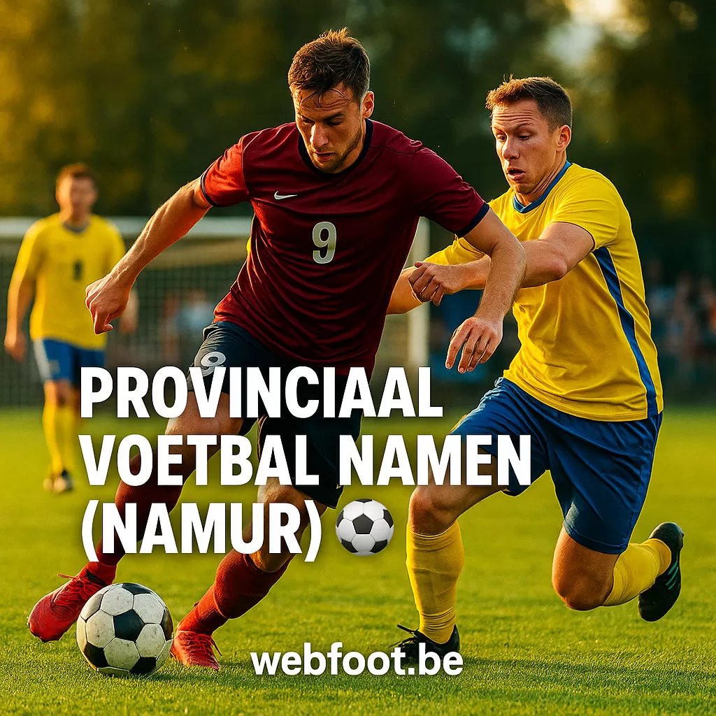 Provinciaal Voetbal Namen Namur Uitslagen, Kalender & Clubs webfoot