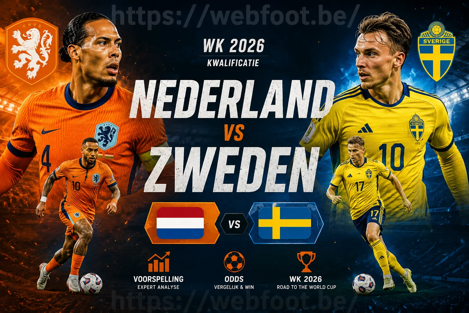 🇳🇱 Nederland vs Zweden voorspelling & odds: WK 2026 analyse