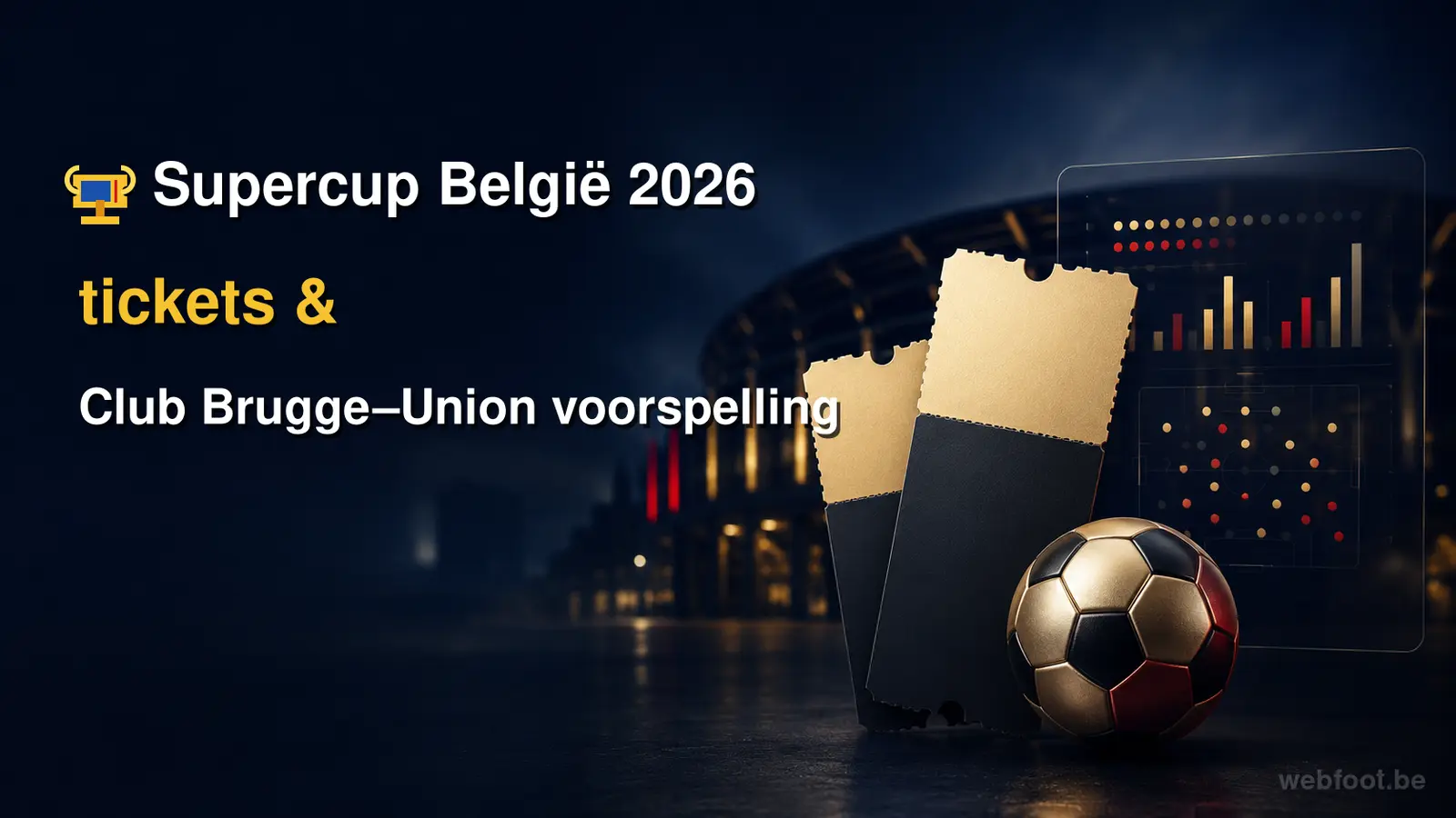 Supercup België 2026 tickets & Club Brugge–Union voorspelling
